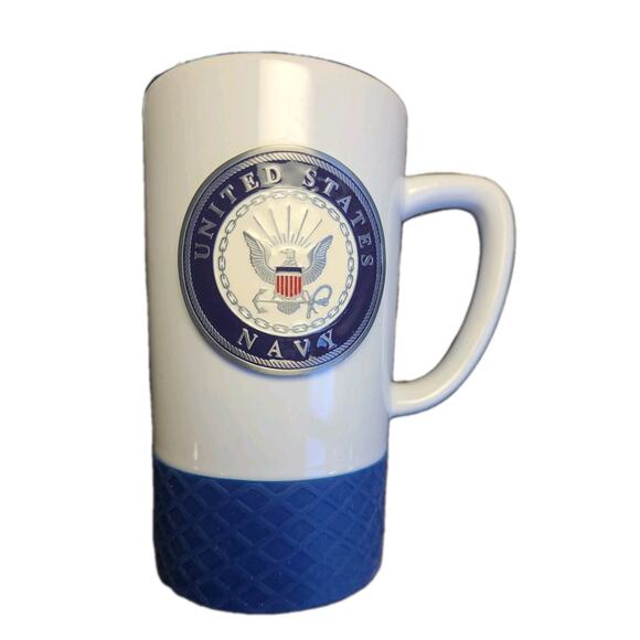 U.S. Navy Emblem Coffee Mug Large 15 oz. White Coffee Cup Officially Licensed - Picture 1 of 7